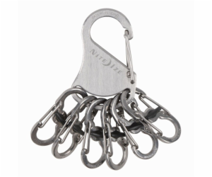Nite Ize KeyRack + 6x mikrokarabina z nerezové oceli (KLK...