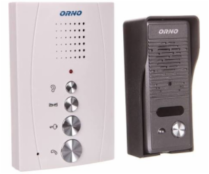 Orno ELUVIO rodinná sada handsfree interkom stříbrná (OR-...