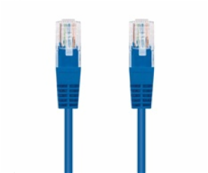C-TECH kabel patchcord Cat5e, UTP, modrý, 3m