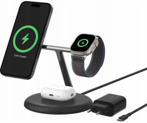 BELKIN BOOST CHARGE PRO MAGSAFE 3IN1 QI2 15W BLACK