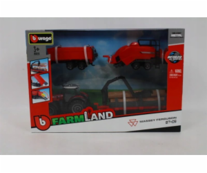 Dárková sada traktoru Bburago Massey Ferguson 8740S BBURAGO