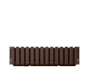 Květináč Prosperplast BOARDEE FENCYCASE, O 58 x18 cm, hnědý