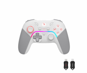 A4tech Bloody GPW70, gamepad, RGB, Dual mode 2,4G+USB, bílá