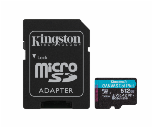 Kingston MicroSDXC karta 512GB Canvas Go! Plus, R:200/W:1...