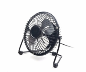 C-TECH Ventilátor UF-01, 100mm, USB, stolní, černá