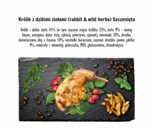 PAKA ZWIERZAKA Puppy Rabbit with wild herbs S - suché krm...