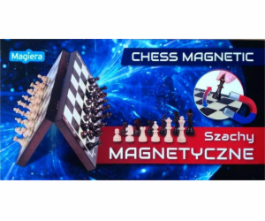 Magiera dřevěné magnetické šachy 30353