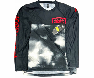 100% Pánské tričko 100% AIRMATIC LE Dlouhý rukáv Black/Gr...