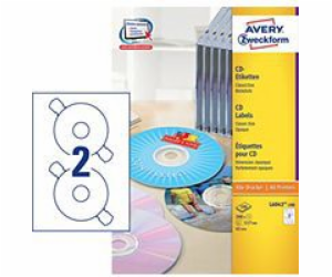 Avery Zweckform CD etikety 117 mm 100 listů (L6043-100)