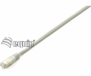 Equip Patchcord Cat6a, S/FTP, 10m, šedý (605606)