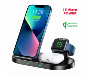 SWISSTEN bezdrátová nabíječka 3v1 station pro Apple a Sam...