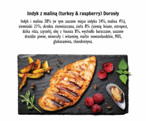 PAKA ZWIERZAKA Turkey with raspberry M - suché krmivo pro...
