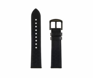 Garett řemínek 22 mm, černý kožený