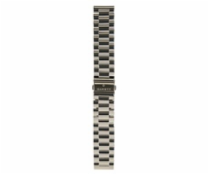 Garett řemínek 22 mm, stříbrný kovový, typ Solid