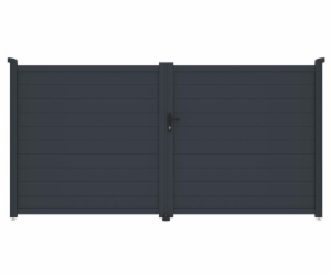 Brána G21 Orlando 350x173 cm dvoukřídlá, antracitová