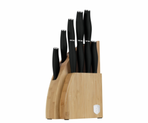 Sada nožů se stojanem BAMBOO 10 ks Matte Black Collection...