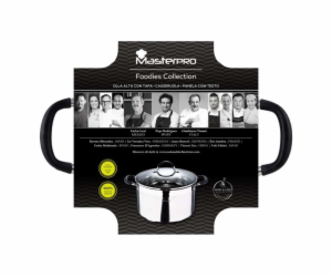 Hrnec s poklicí nerez FOODIES 28 cm 9,5 litru BGMP-1506-BK