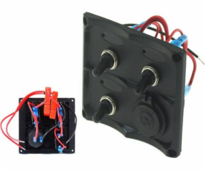 TurboWorks Přepínač 12V, SPST/ZAP-VYP x 3, 1xGZ, 2B 15A IP68