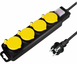 LogiLink LogiLink 4-zásuvková napájecí lišta IP44 1,5m