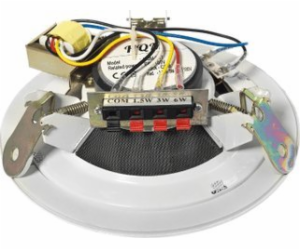 HQM STROPNÍ REPRODUKTOR PA HQM-SO615 6W 100V BÍLÝ