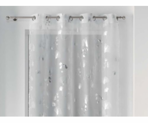 Douceur d`Interieur BLOOMY CLONE - BÍLÁ/ STŘÍBRNÁ 140x240