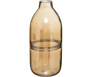 Atmosphera Skleněná váza Vase Line 30cm jantarová