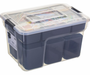 5five Plastová nádoba s víkem Organizér Box
