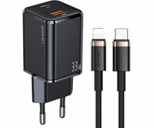 Usams Nabíječka T43 1x USB-A 1x USB-C 3A (USA800)