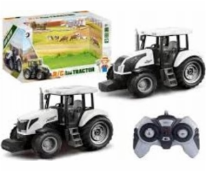 LeanToys Dálkově ovládaný traktor RC 2.4G Zvuky Bílý