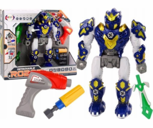 LeanToys Robot Zbraň Šroubovák Vrtačka Světlo Zvuk Námořn...