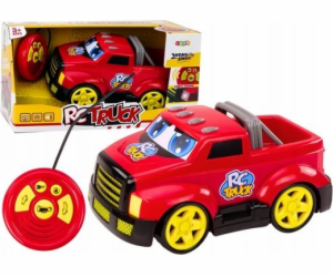 LeanToys Dálkově ovládané kreslené auto s červenými zvuky