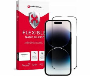 ForCell Flexible 5D - hybridní sklo pro iPhone 14 Pro černé