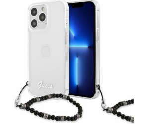 Guess Guess GUHCP13XKPSBK Průhledný pevný kryt pro iPhone...