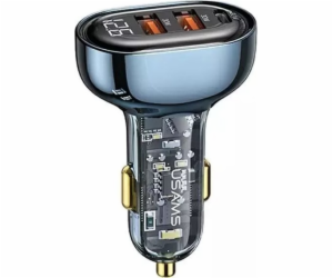 Usams Nabíječka Nabíječka do auta USAMS 2xUSB+1xUSB-C 80W...