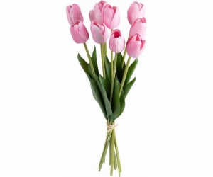 Atmosphera Umělé růžové tulipány SATIS, 10 květů