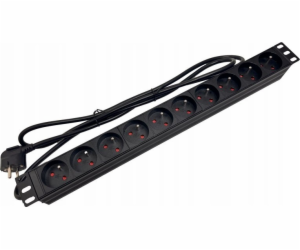 Alantec prodlužovací lišta 19 230V - 10 zásuvek (typ E - ...