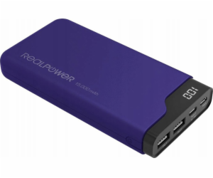 Realpower Powerbanka Powerbank PB-15000C tmavě modrá 15 0...