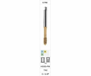NoName TVÁŘENÍ M8 DIN-371C HSSE-PM WGN TÍM BEZ DRÁŽEK