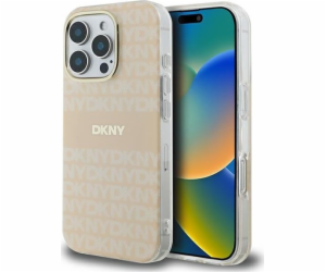 DKNY DKNY DKHMP16LHRHSEP Růžový pevný kryt pro iPhone 16 ...