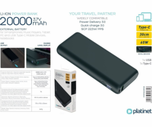 Platinet Powerbanka PLATINET POWERBANK 20 000 MAH PD65W R...