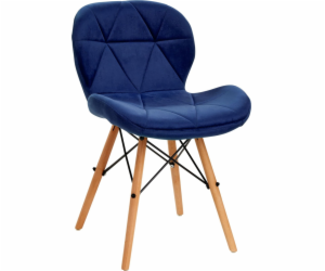Activeshop Skandinávská židle 4Rico QS-186 sametová tmavě...