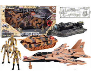 LeanToys Vojenská sada Vojenský tank Protitankový vojáci ...