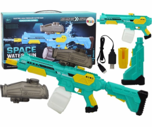 LeanToys Vodní pistole zelená, automatická, na baterie M416