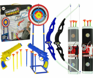 LeanToys Střelecká sada terč na luk a šípy na stojanu, 13...