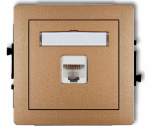 Karlik DECO Jednoduché počítačové zásuvky 1xRJ45, kat. 5e...