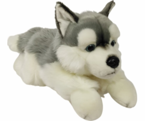 Dubi Maskot pes husky ležící velký plyšový medvídek 61 cm