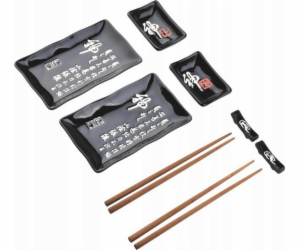 Mondex Sushi sada Calligraphy černá, 8 kusů - Mondex