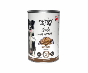 TufTuf Tuf Tuf kousky masa se zvěřinou pro psy konzerva 415g