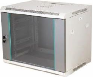 Q-LANTEC 19" 18U nástěnný rack 600x450, prosklené dveře, ...