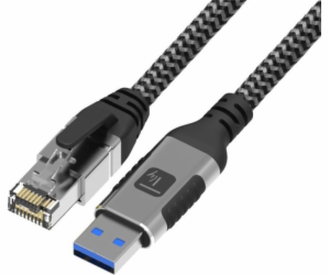 Techly Síťový kabel USB-A na Gigabit Ethernet RJ45 1 m